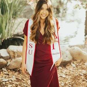 Boutique Maroon Wrap Dress